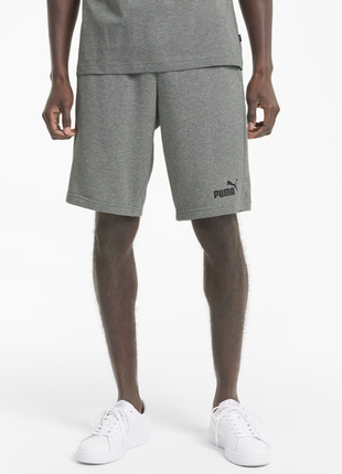 Серые мужские шорты puma essentials jersey men's shorts новые ...