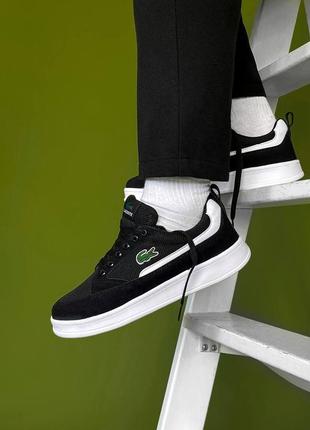 Кросівки lacoste joggeur black/white