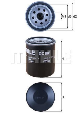 Фільтр оливний Mahle OC981