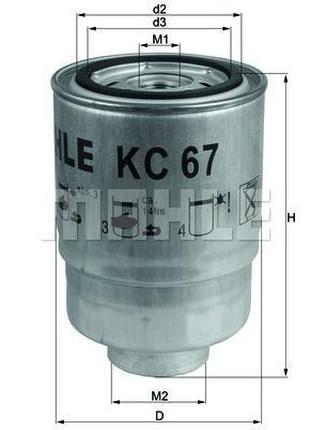Фільтр паливний Mahle KC67