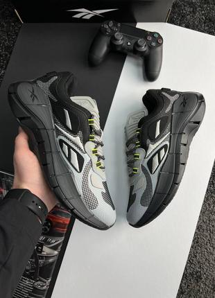 Мужские кроссовки reebok zig kinetica &lt;unk&gt; grey black