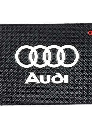 Коврик для торпеды антискользящий с логотипом Audi Ауди