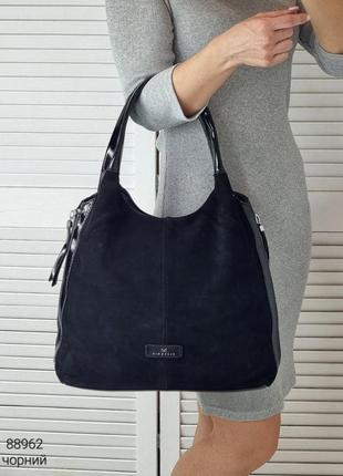 Женская стильная и качественная сумка мешок из натуральной зам...