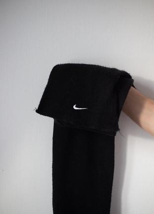 Длинный черный шарф найк nike