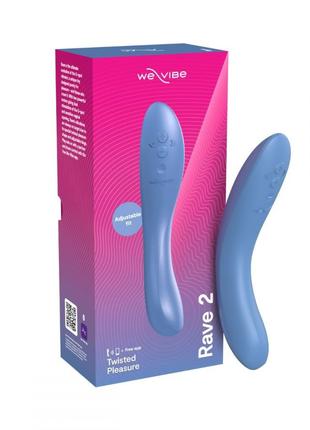 Вибратор для точки G Rave 2 We-Vibe, силиконовый, синий, 19.3 ...