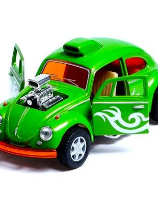 Машинка металлическая инерционная Volkswagen Beetle Custom Dra...