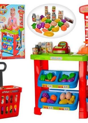 Детский игровой набор Магазин 661-80 с тележкой и продуктами