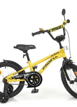 Велосипед детский PROF1 Y16214-1 16 дюймов, желтый