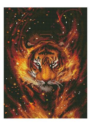 Алмазна мозаїка "Вогняний тигр" EJ1403, 40х30 см