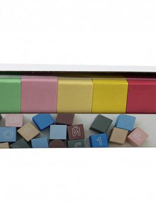 Розвиваючі кубики кольорові 11221 дерев''яні