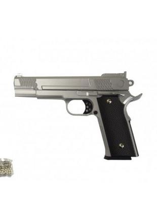 Игрушечный пистолет на пульках "Browning HP" Galaxy G20S метал...