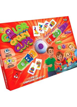Дитяча настільна розважальна гра "color crazy cups" ccc-01-01u...