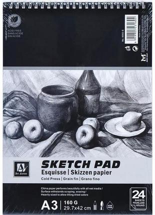 Альбом "sketch pad" 6002-s, а3 24 аркуші 160 г/м²