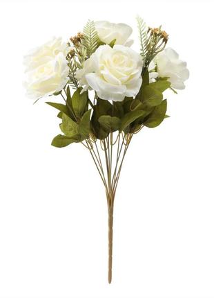 Букет роз "притяжение", белый, 56 см