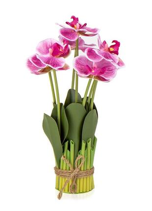 Букет орхидей 33 см, розовый