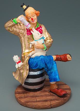 Статуетка "клоун з поросям" (14 см)