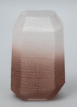Стеклянная ваза "берег", 29 см.