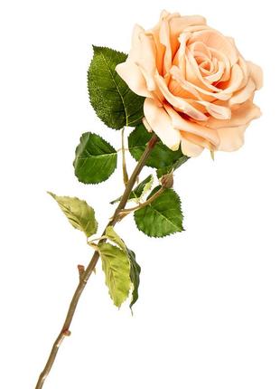 Цветок искусственный "роза садовая коралловая"