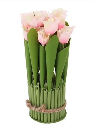 Букет тюльпанов, розовые