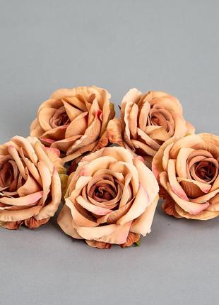 Головка розы 6 см. *рандомный выбор цвета