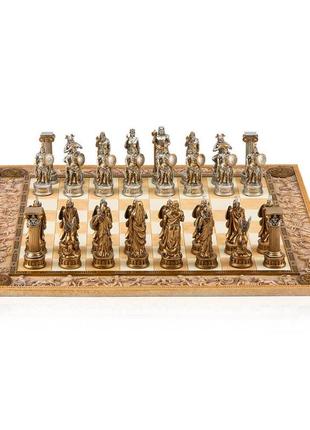 Набір шахів "греція", біла доска, 43,3х43,3 см