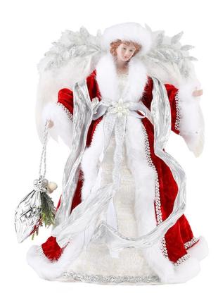 Фигурка "рождественский ангел" 41 см., красный