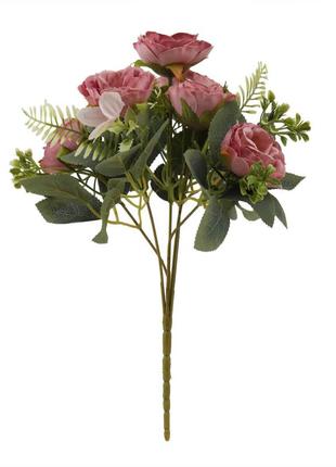 Букет роз "восторг", сиреневый, 31 см