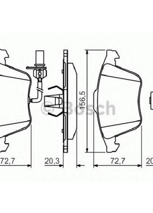 Тормозные колодки Bosch дисковые передние AUDI S4/A6/A4/A8 ''F...