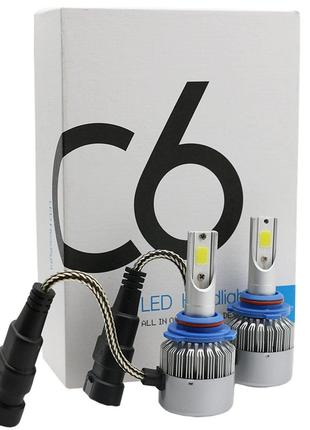 Комплект LED ламп C6 HeadLight H11 12v COB