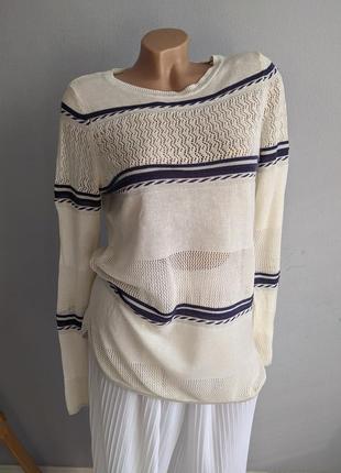Розпродаж! джемпер, светр з ажурною смужкою.