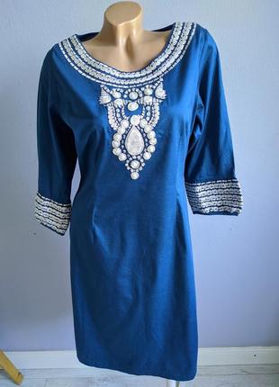 Сукня у стилі етно, 100% бавовна, niza.