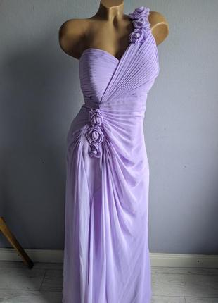 Шифонова сукня кольору лаванди, античний стиль.