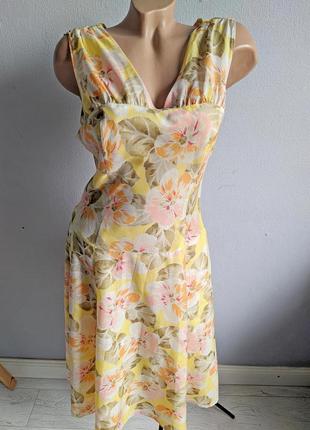 Сукня (шовк+бавовна), квітковий принт, pendleton