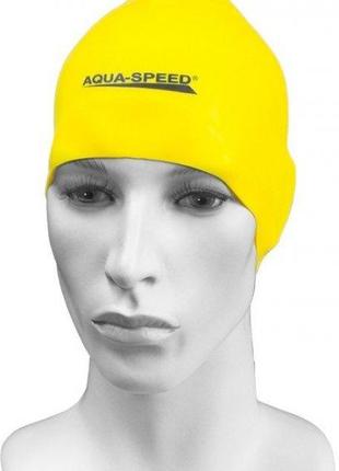 Шапка для плавания Aqua Speed RACER 2113 Желтый (123-18)