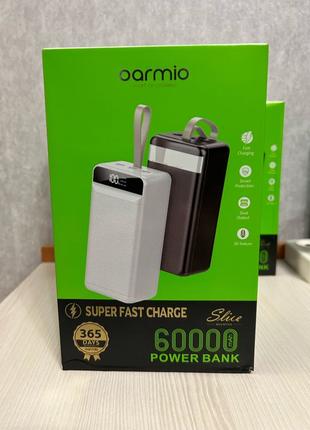 Powerbank Павербанк OARMIO 60000 mAh PD QC LED ліхтар