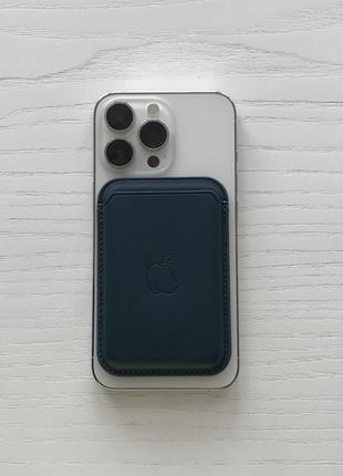 Чехол кошелек Leather Wallet with MagSafe для iPhone, магнитны...