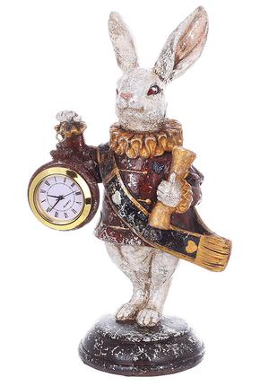 Декоративная статуэтка Кролик с часами 11*8.5*21см