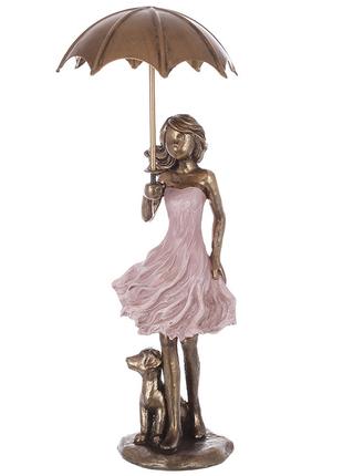Декоративная статуэтка Девочка с зонтом, 25.5см