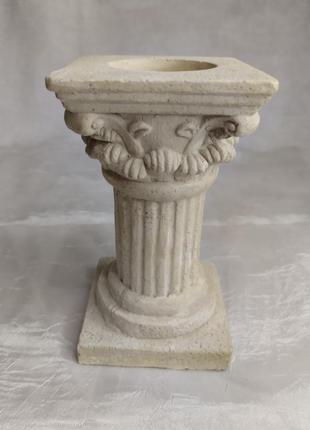Антикварний підсвічник давньогрецька коринфська колона декор