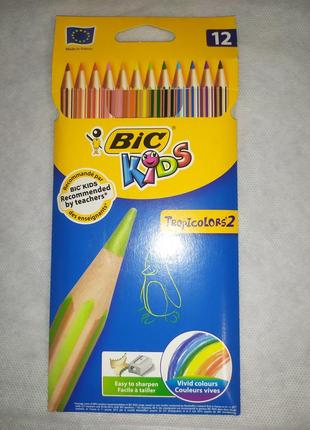 Карандаши цветные tropicolors2  bic