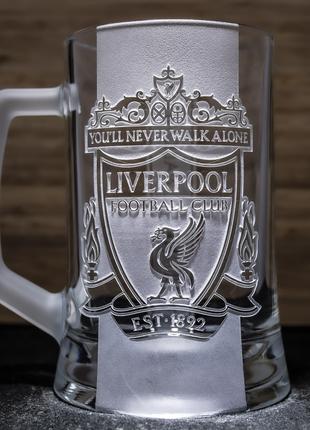 Пивная кружка Ливерпуль Liverpool FC на подарок