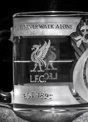 Кружка Ливерпуль Liverpool для кофе чая 300 мл футбольная чашка
