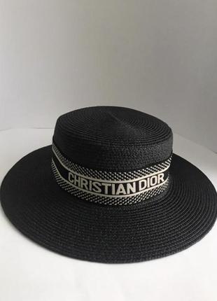 Шляпа от солнца панама christian dior шляпка брендовая бренд д...