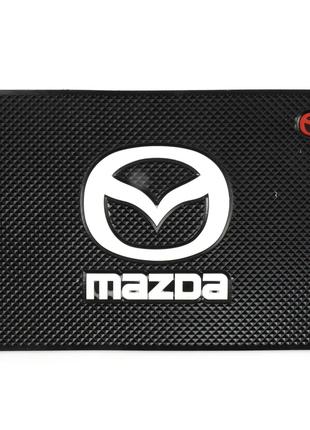 Коврик для торпеды антискользящий с логотипом Mazda Мазда