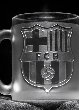 Чашка Барселона Barcelona для кофе чая 300 мл футбольная чашка
