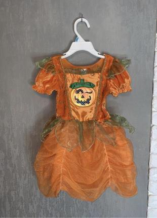 Карнавальный костюм платье тыквы на хелоуин