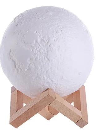 Нічний світильник 3D Moon Lamp "Місяць" без акумулятора з пуль...