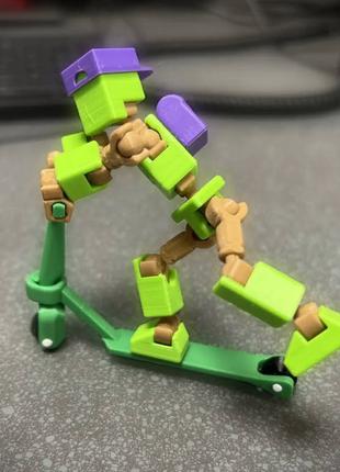 Робот на самокате робот Lucky 13 Счастливчик сувенир конструктор