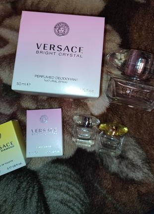 Пустые флаконы versace с упаковками