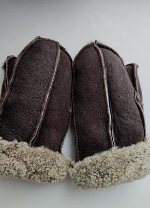 Теплые детские меховые перчатки